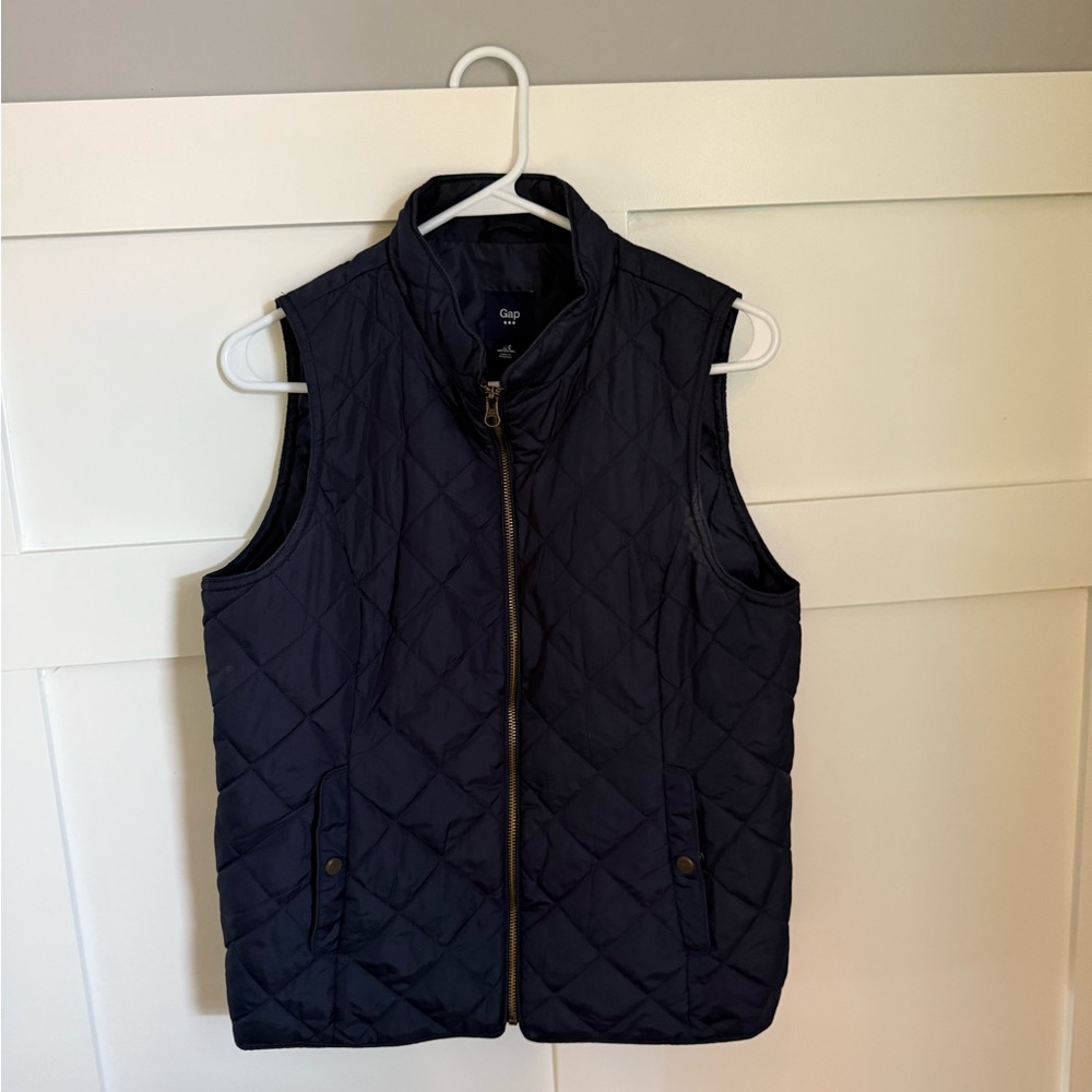 GAP Dark Blue Quilted Vest